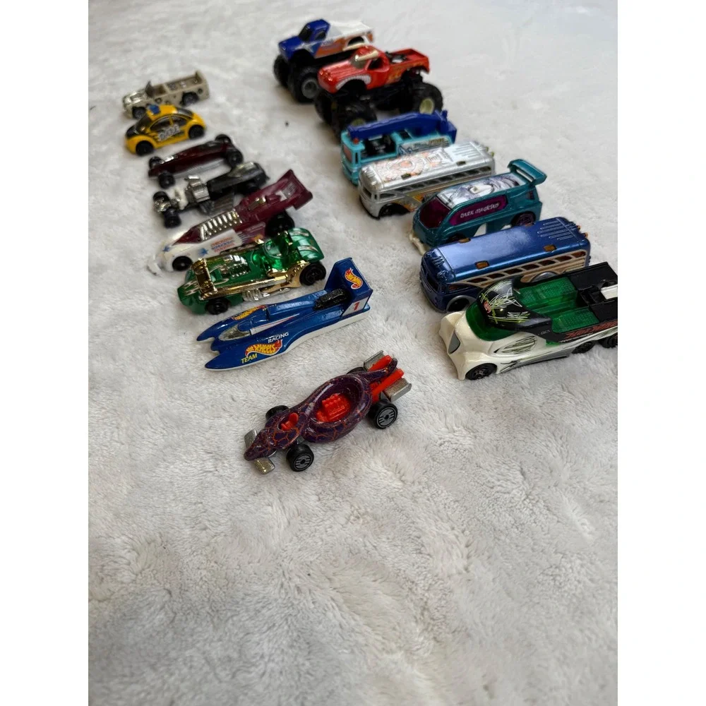 Hot Wheels‎ Lot Monster Trucks Race Cars School Bus Diecast Metal Toys